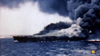 Kamikaze attacks on US Navy Fleet [HD color]