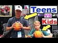 Teen VS Kids BASKETBALL SHOOT OUT Challenge VS Strangers at CVX Live 2018!