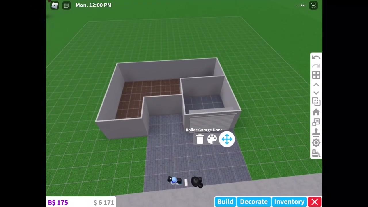 Building a House in Bloxburg Frame, Garage & Bathroom! Roblox