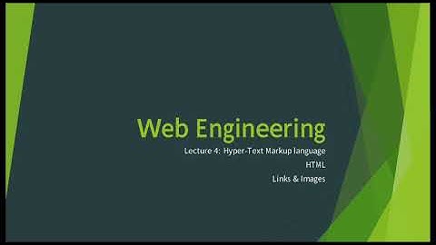 lect4: links& images ( Web Engineering)