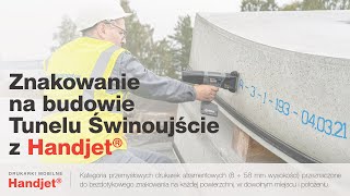 🇵🇱 TUNEL ŚWINOUJŚCIE – Znakowanie prefabrykatów betonowych | Handjet® EBS-260