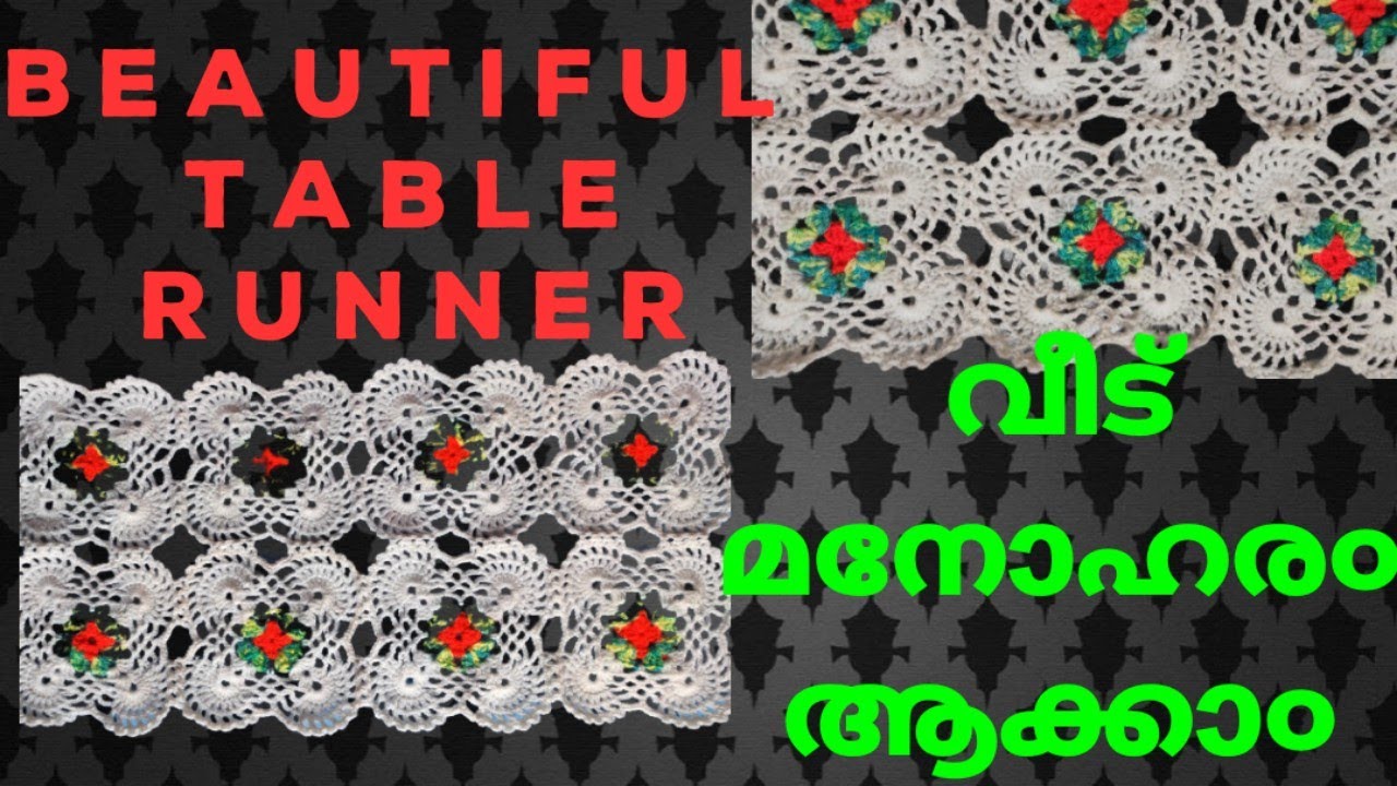 Beautiful crochet table runner Table runner Thalposh knitting