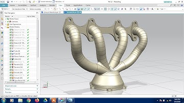 #NX CAD #EXHAUST MANIFOLD