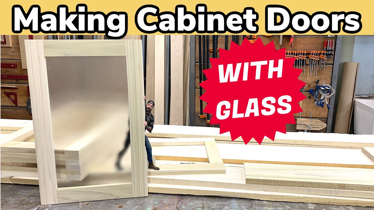 How to Make Wood Doors With Glass || Cabinet Doors DIY - YouTube