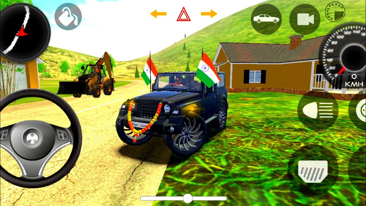 Modified Mahindra Thar 😡 | Black 🖤 Thar Indian Cars Games |(Gadi Wala Game)Car Game Android Gameplay