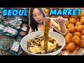 Korean black bean noodles  street food tour of yeongcheon market seoul day 3