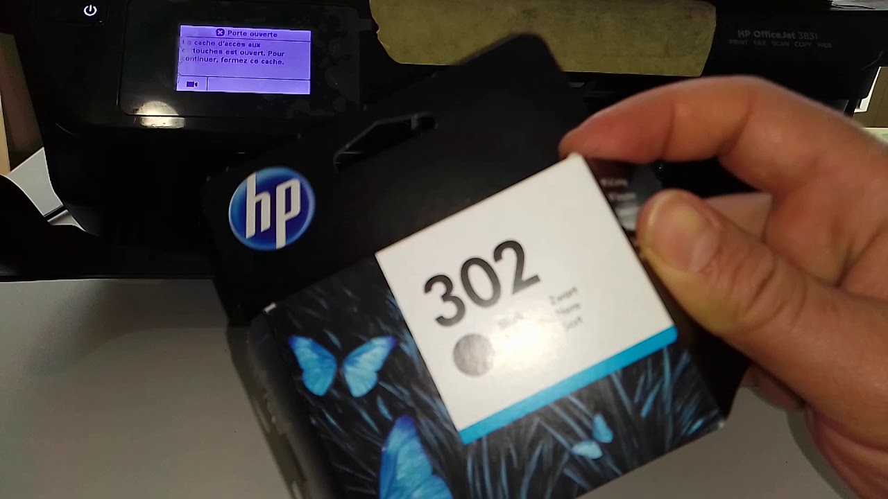 Remplacer La Cartouche D Encre De L Imprimante Hp Officejet 3831 Youtube