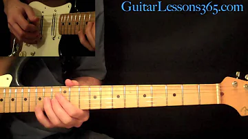 Walk This Way Guitar Lesson Pt.2 - Aerosmith - Guitar Solos - Joe Perry