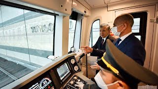 Президент ознакомился с новыми станциями метрополитена. В Ташкенте запустили часть надземного метро
