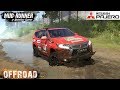 Spintires: MudRunner - MITSUBISHI PAJERO Off-road and Crossing River