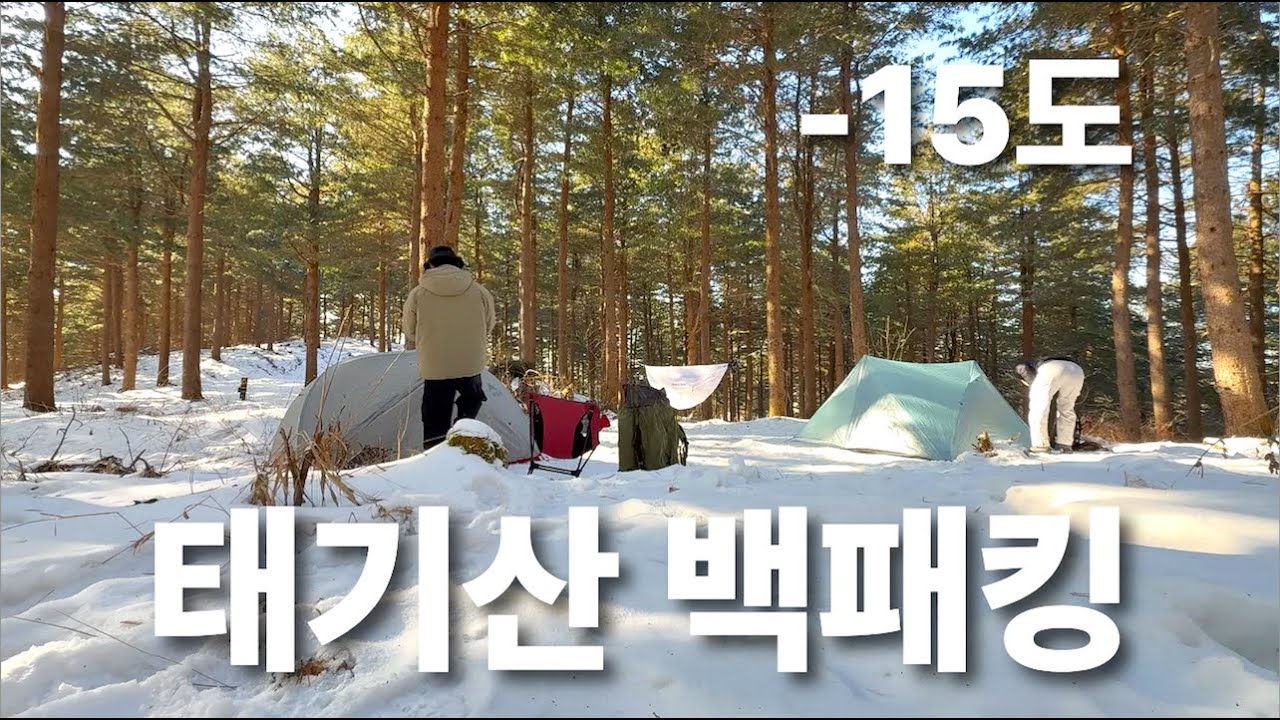 태기산 백패킹 -15도에서 살아남기