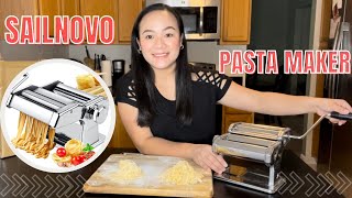 SAILNOVO PASTA MAKER MACHINE | UNBOXING and REVIEW | Avie Life in USA