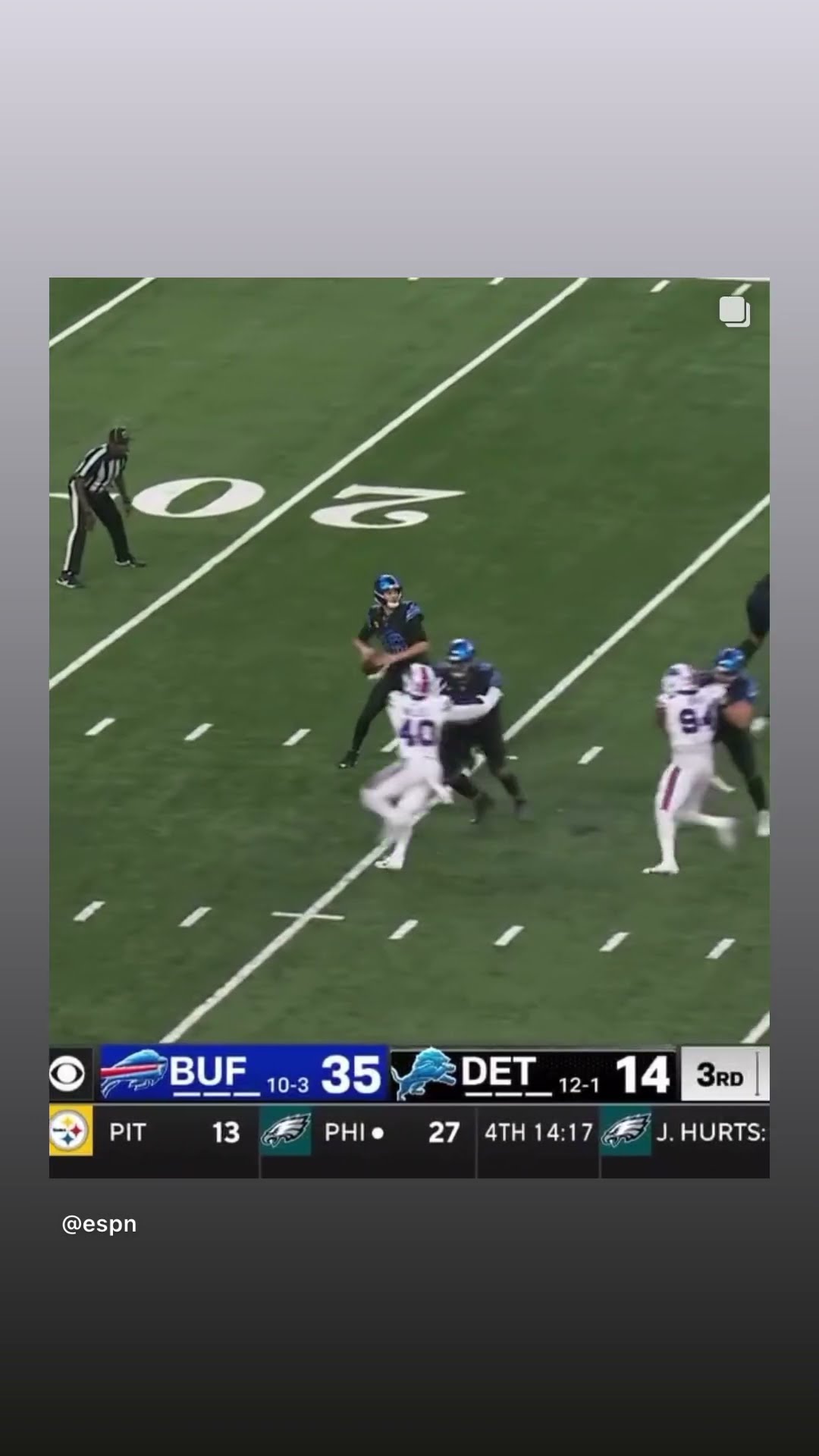 This guy is fast #hoodnews #buffalobills #detroitlions #catch #omg #wow #how #football #jaredgoff