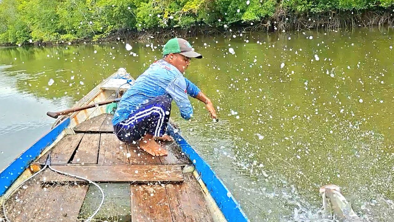 REZEKI LAGI MUJUR KEDATANGAN SIPEMANCING TEPAT DISAAT IKAN BESAR LAGI LAPAR 