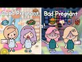 Good pregnant vs bad pregnant  toca life world   vs  