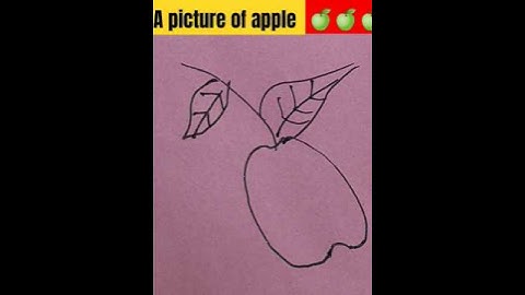 सी का बनाया एप्पल कैसे A for Apple picture making by hand beautiful fruit 🍎