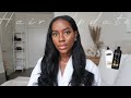 HAIR UPDATE | relaxed hair update, products I’m loving & how I wash my sew-in at home