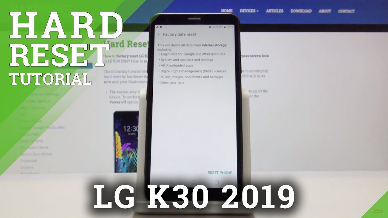 How to Hard Reset LG K30 2019 - Factory Data Reset