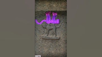 How is it possible?🤯😳 #shorts #illusion #ancient #hindu #temple #monkey #ytshorts #trending #3d #art