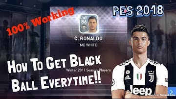 How To Get Black Ball Every Single Time In Pes 2018 | Tips And Tricks | PES MOBILE
