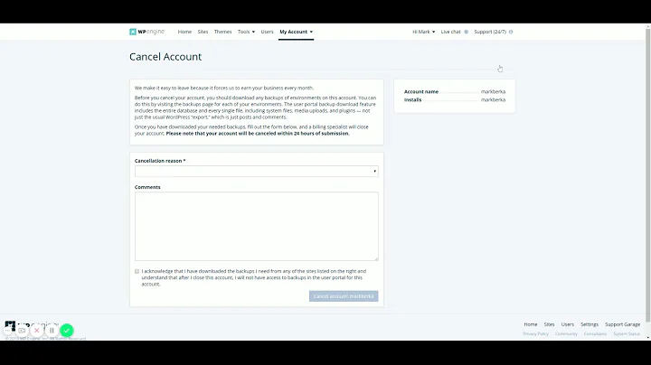 WP Engine   canceling your account (Berkaweb.com review)