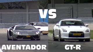 Lamborghini Aventador vs Nissan GTR