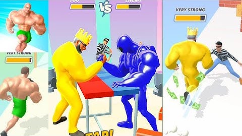 Muscle Rush Smash Running GameplayWalkThrough : All Levels : #androidgamerz #shorts