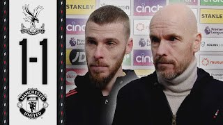 Ten Hag and De Gea React 💬 | Crystal Palace 1-1 Man Utd