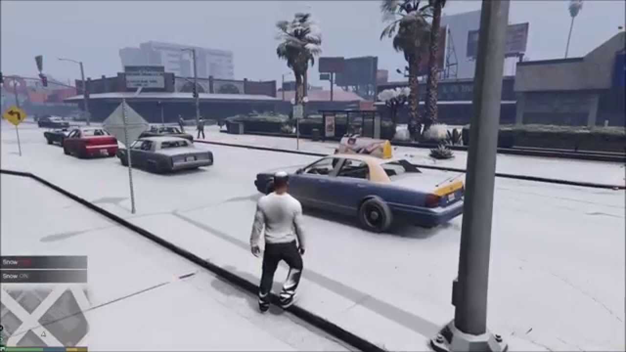 GTA 5 PC: new mod adds snow to GTA Online