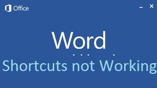 Keyboard shortcuts not working in Microsoft Office Word 2013 screenshot 2