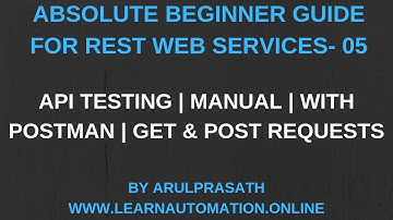 Web services | REST | 05 | Manual API Testing | POSTMAN | Practical | GET | POST | Tamil