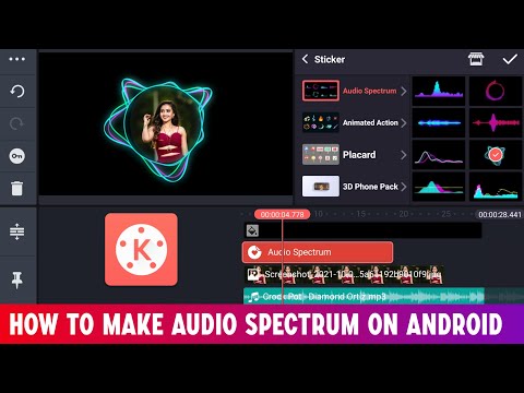 How To Make Audio Spectrum In Kinemaster | Audio Visualizer On Android | Kinemaster Audio Spectrum