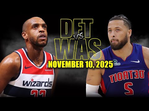 Detroit Pistons Vs Washington Wizards Full Game Highlights November 10 2025 NBA Season