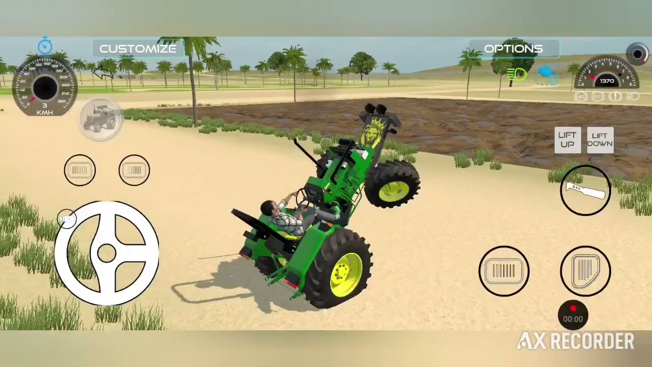Indian Tractor game me jondeere 4x4 5057 ki off rouding 