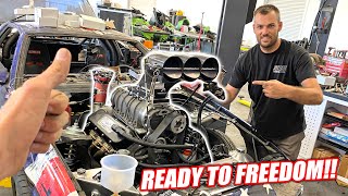 TOAST'S 1,700hp Supercharged Big Block is ALMOST Ready to Fire! + Leroy Preps For His New Turbskies!