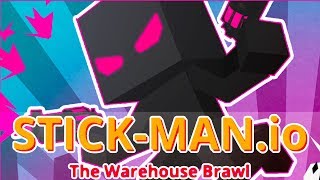 Stickman.io: The Warehouse Brawl - Pixel Cyberpunk