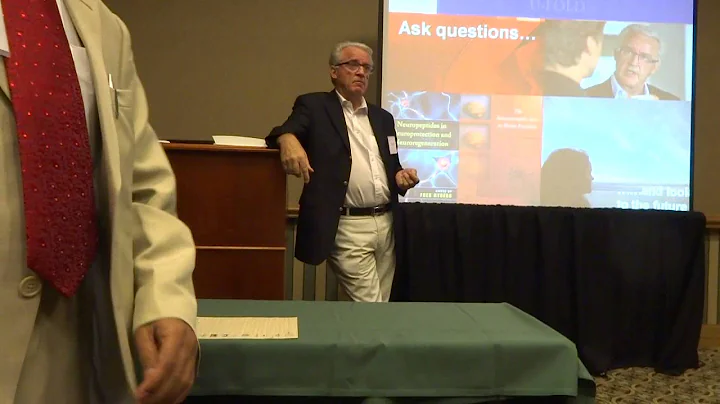 Fred Nyberg talking in Neurobiology Symposium chai...