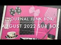 Let's Check Out What's Included In The August Journal Junk Box