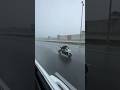 Motorcycle riding in the rain