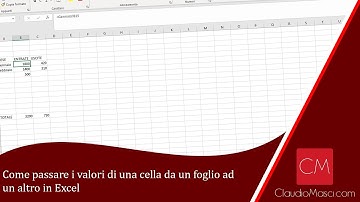 Come passare i valori di una cella da un foglio ad un altro in Excel