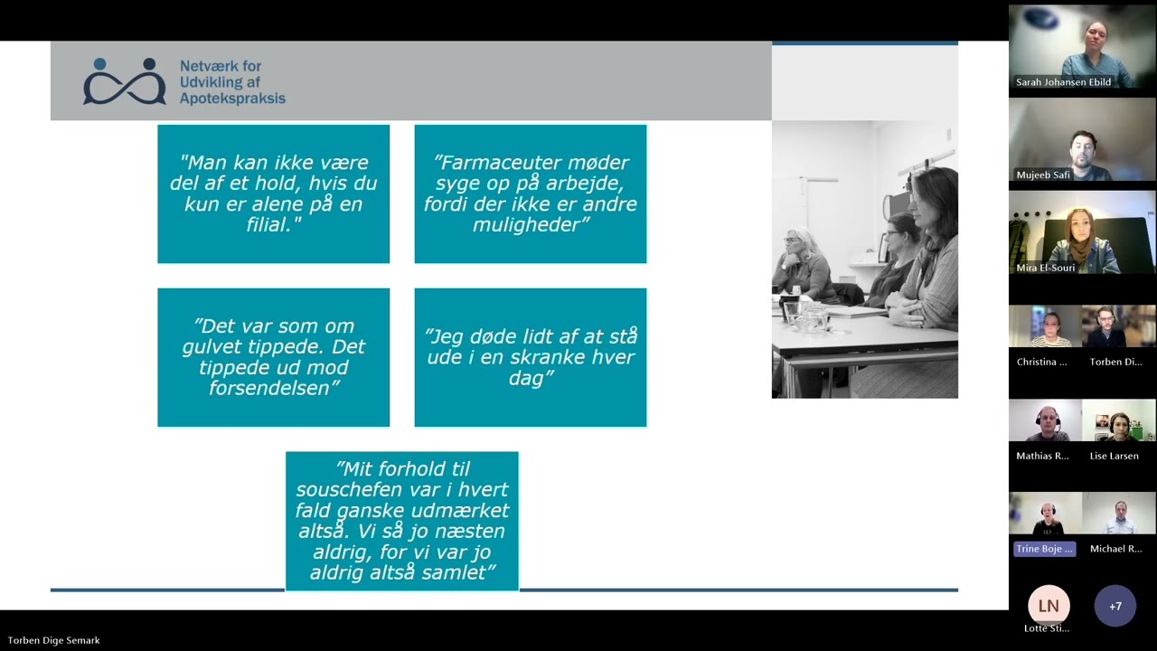 Fastholdelse af farmaceuter i apotekssektoren.