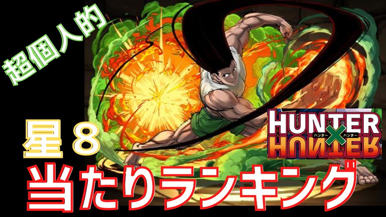 パズドラ 大当たりは2体 Hunter Hunterコラボ星８ 超個人的 当たりキャラランキング Youtube