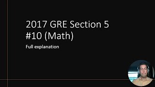GRE Math Practice Question #10 (FULL EXPLANATION)!