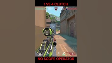 Valorant 1v4 Clutch with no scope operator!