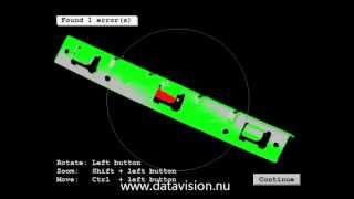 3d laser triangulation model compare cad file in MvTec Halcon