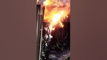 When string short circuit in conduit That time SMB going to burn carefull guys #shorts #solar