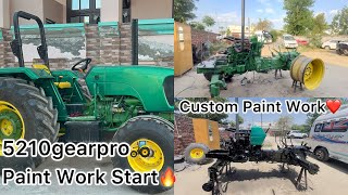 Only One In INDIA JD5210🚜 // ਨਵਾਂ Tractor ਹਿ Paint ਕਰਵਾ ਤਾ✅