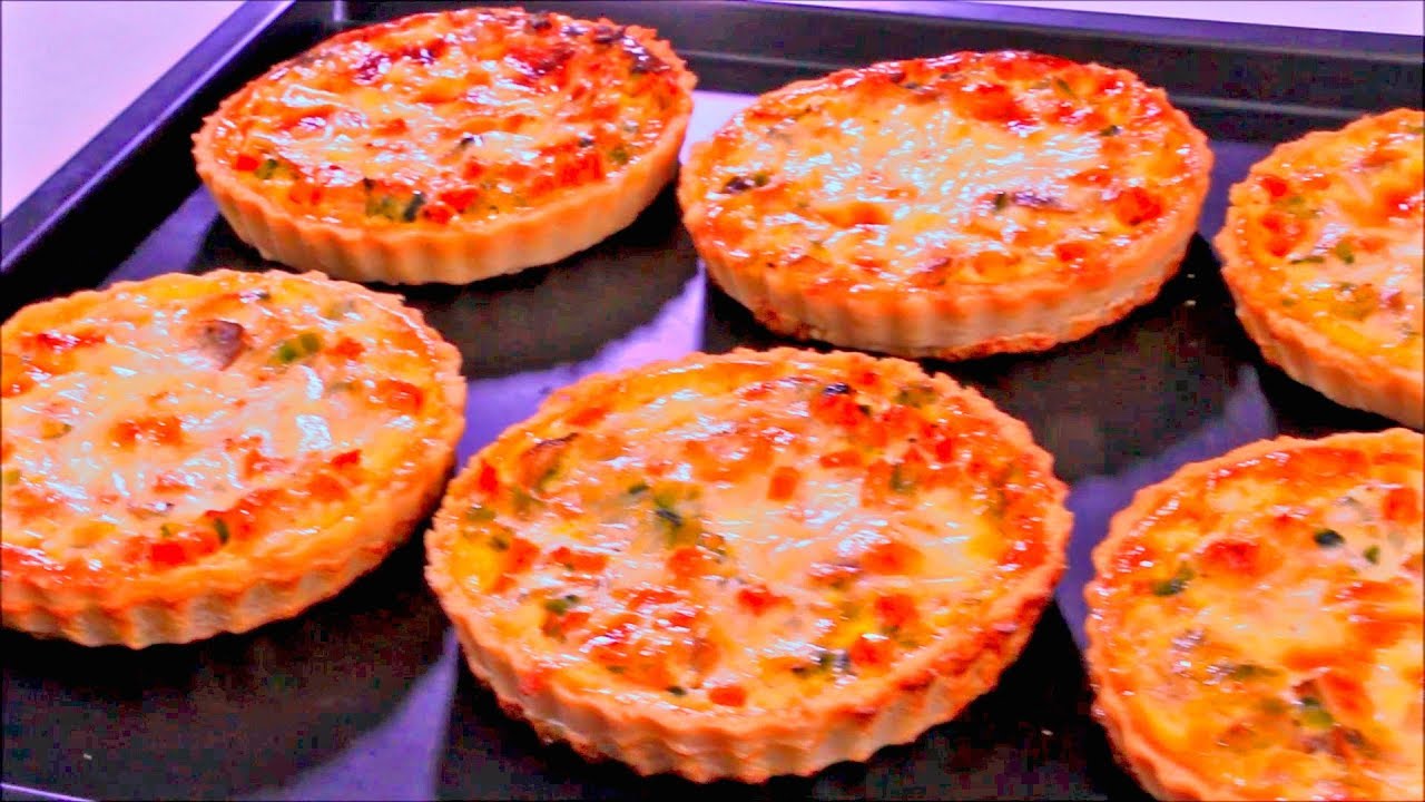 كيش صغير بالخضر لذيذ وشهي الشيف نادية  | Mini quiches aux légumes