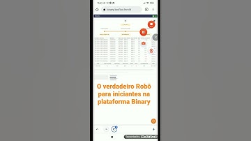 Robô Binary para quem é iniciante sem enrolação - operando em conta real