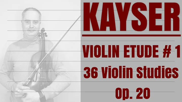 H. Kayser Violin Etude no. 1 from Op.20 Book 1 by ...